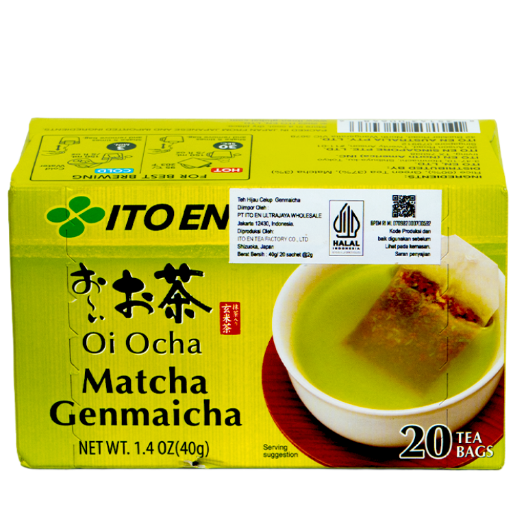 tea bag genmaicha logo halal